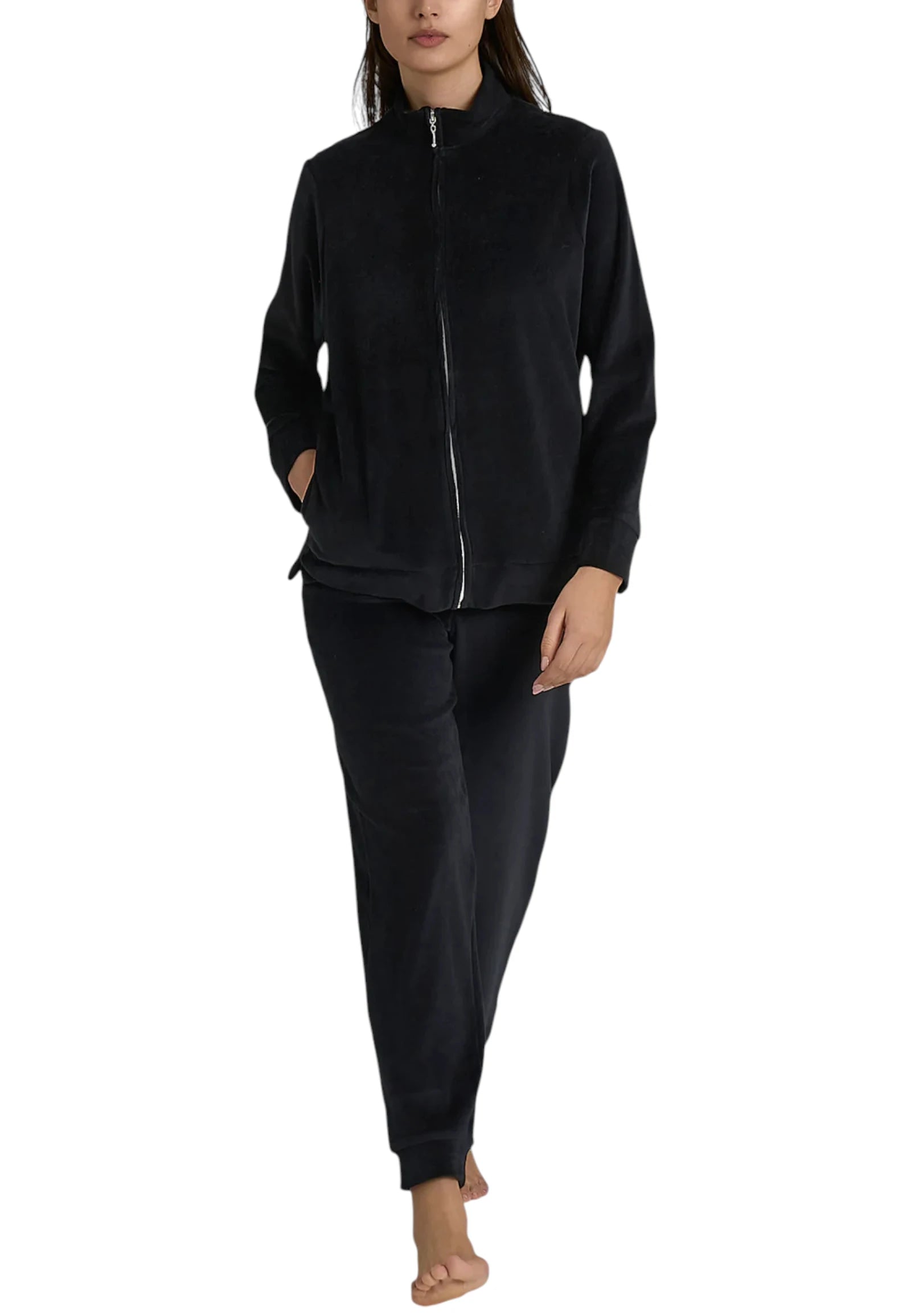 R & N FASHIONS Tuta Lagenlook Donna Con Spalline - Nero Taglia 48, Morbida E Drappeggiata, Perfetta Per L'Estate