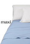 lenzuolo sopra - Happidea - maxi matrimoniale azzurro