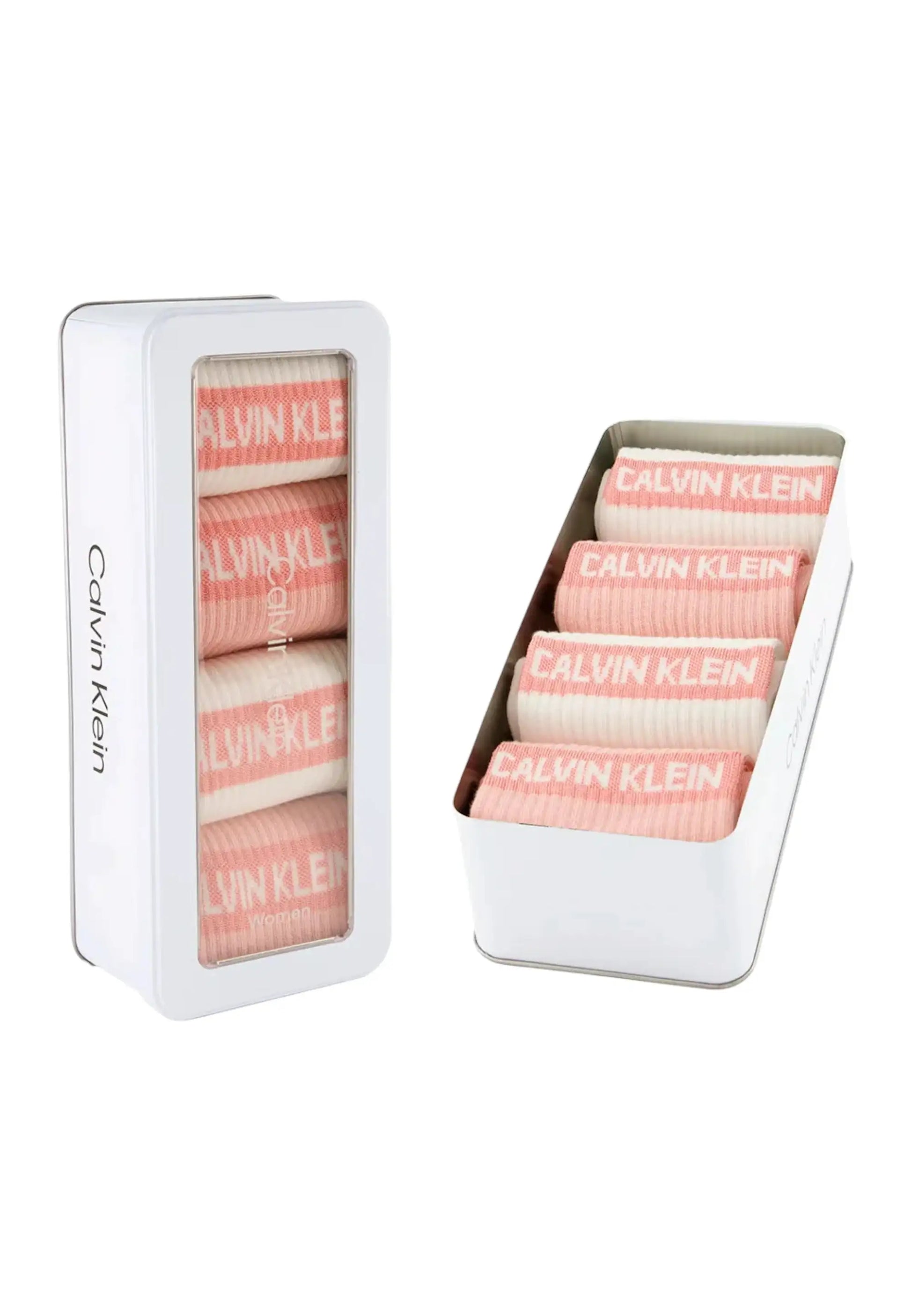 4 calzini CalvinKlein rosa