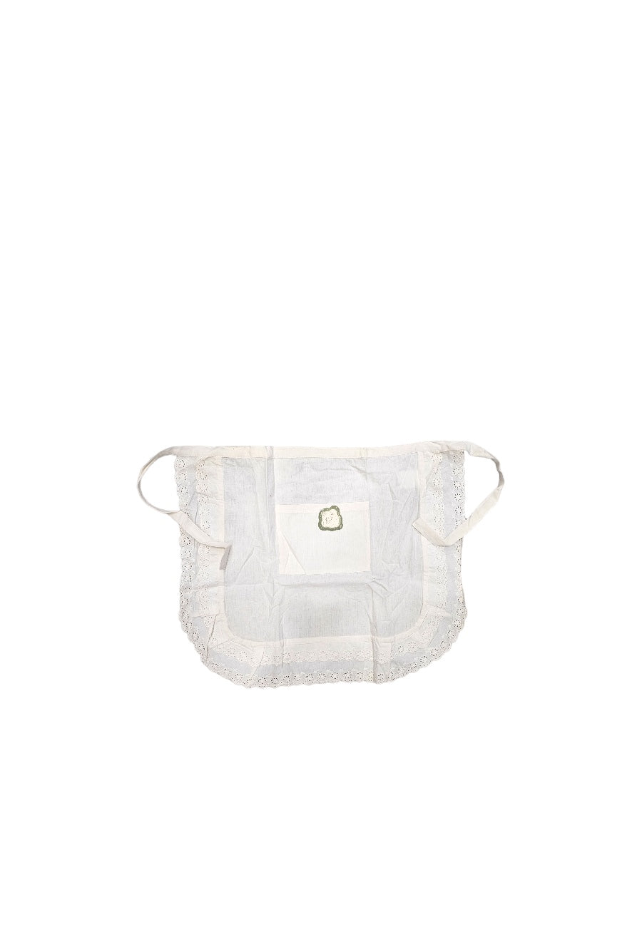 Blanc grembiule da cucina