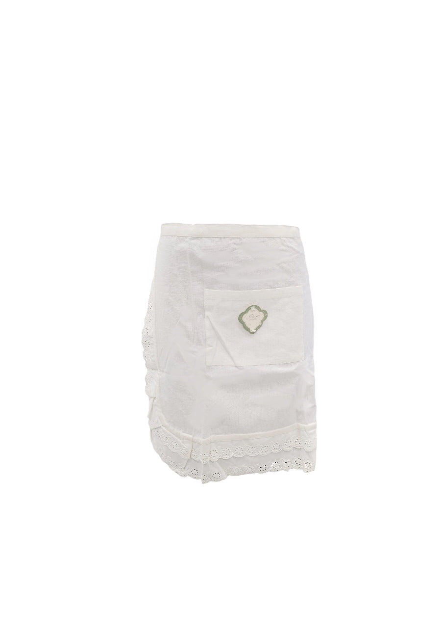 Blanc grembiule pizzo san gallo