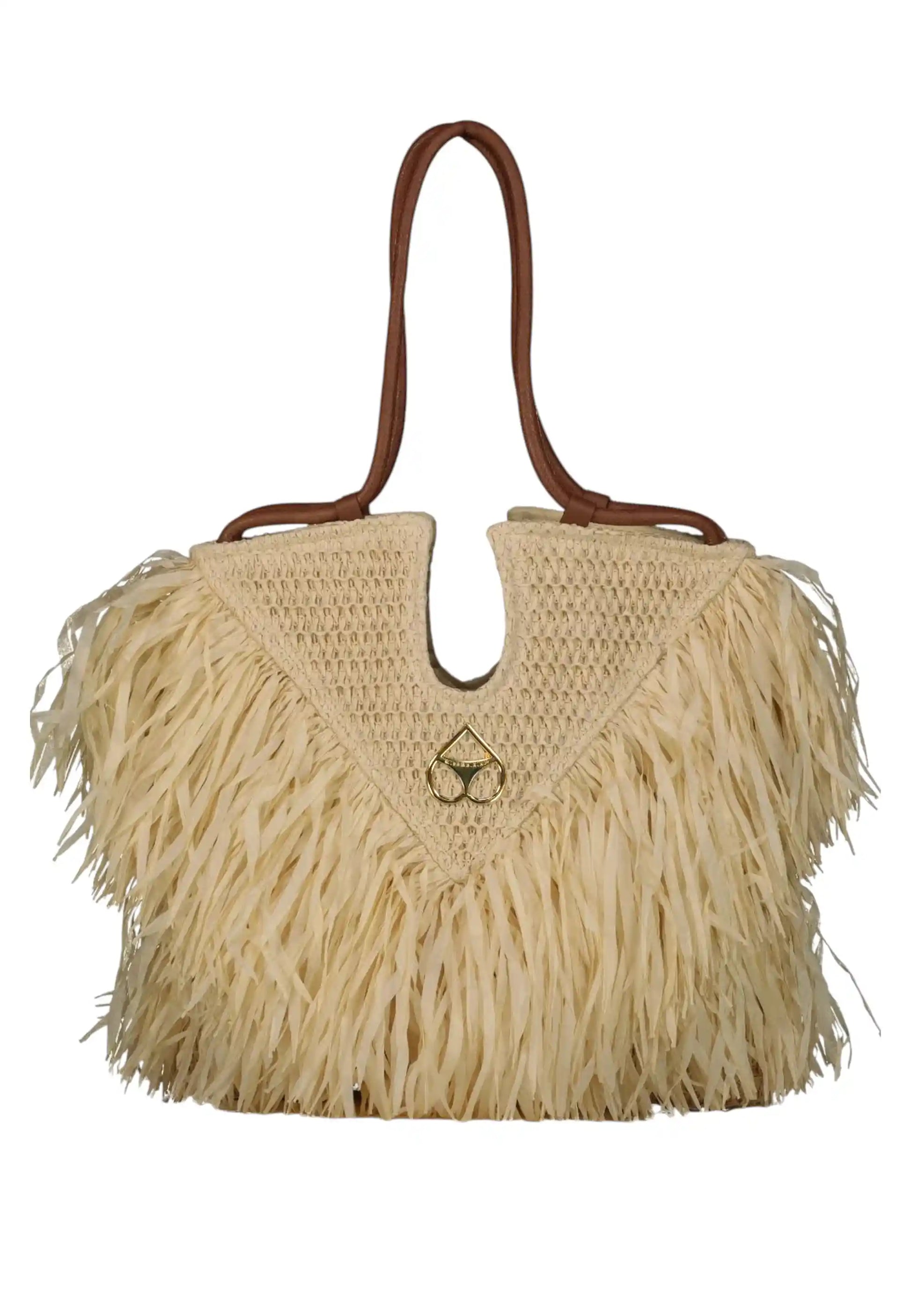 Borsa mare rafia miss bikini luxe