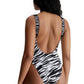 Costume intero calvin klein intense power zebrato