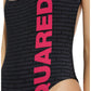 D6BG55300 intero  dsquared nero scritta rosa