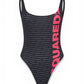 D6BG55300 intero  dsquared nero scritta rosa 2026