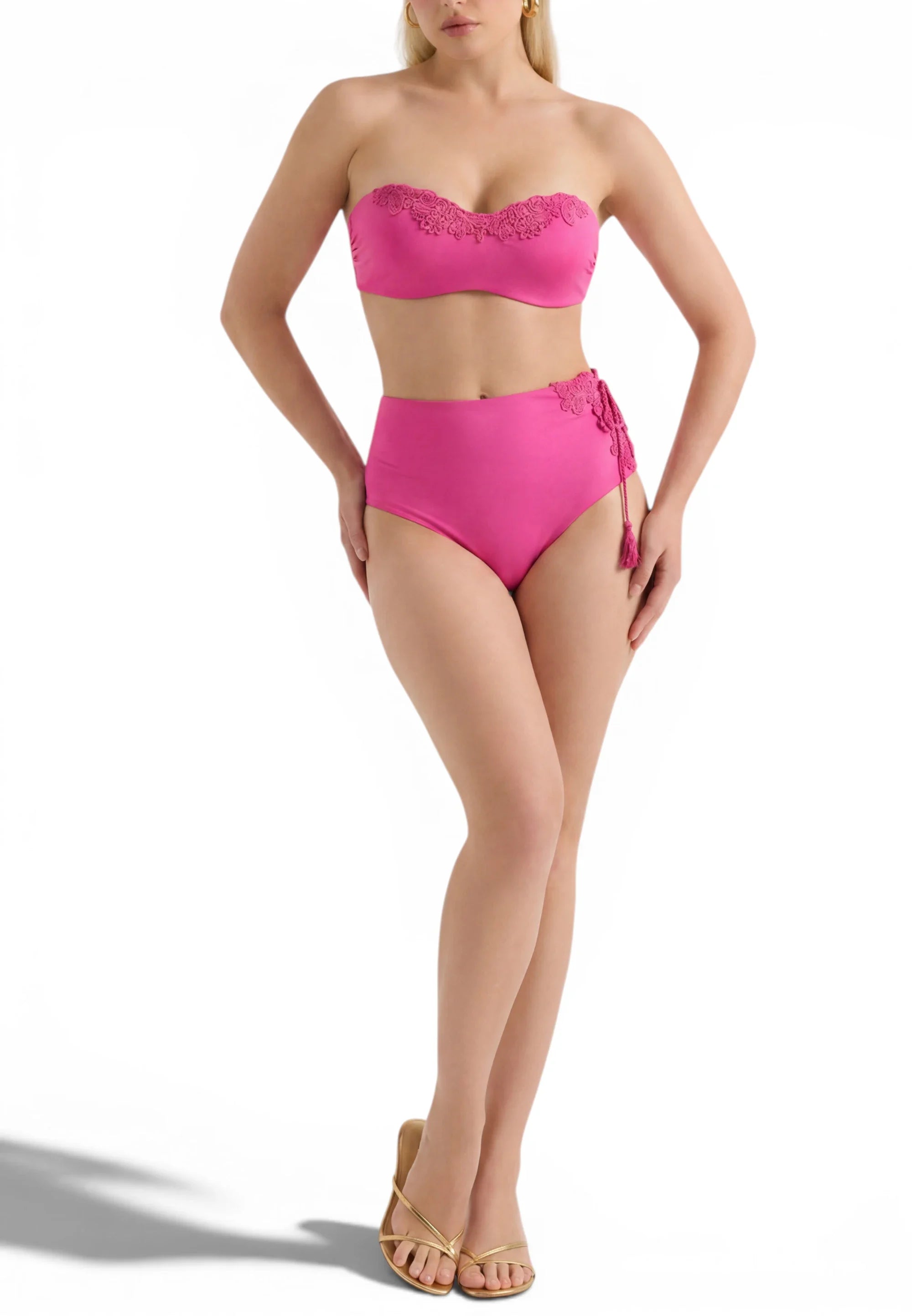 Ermanno Scervino fascia rosa slip alto