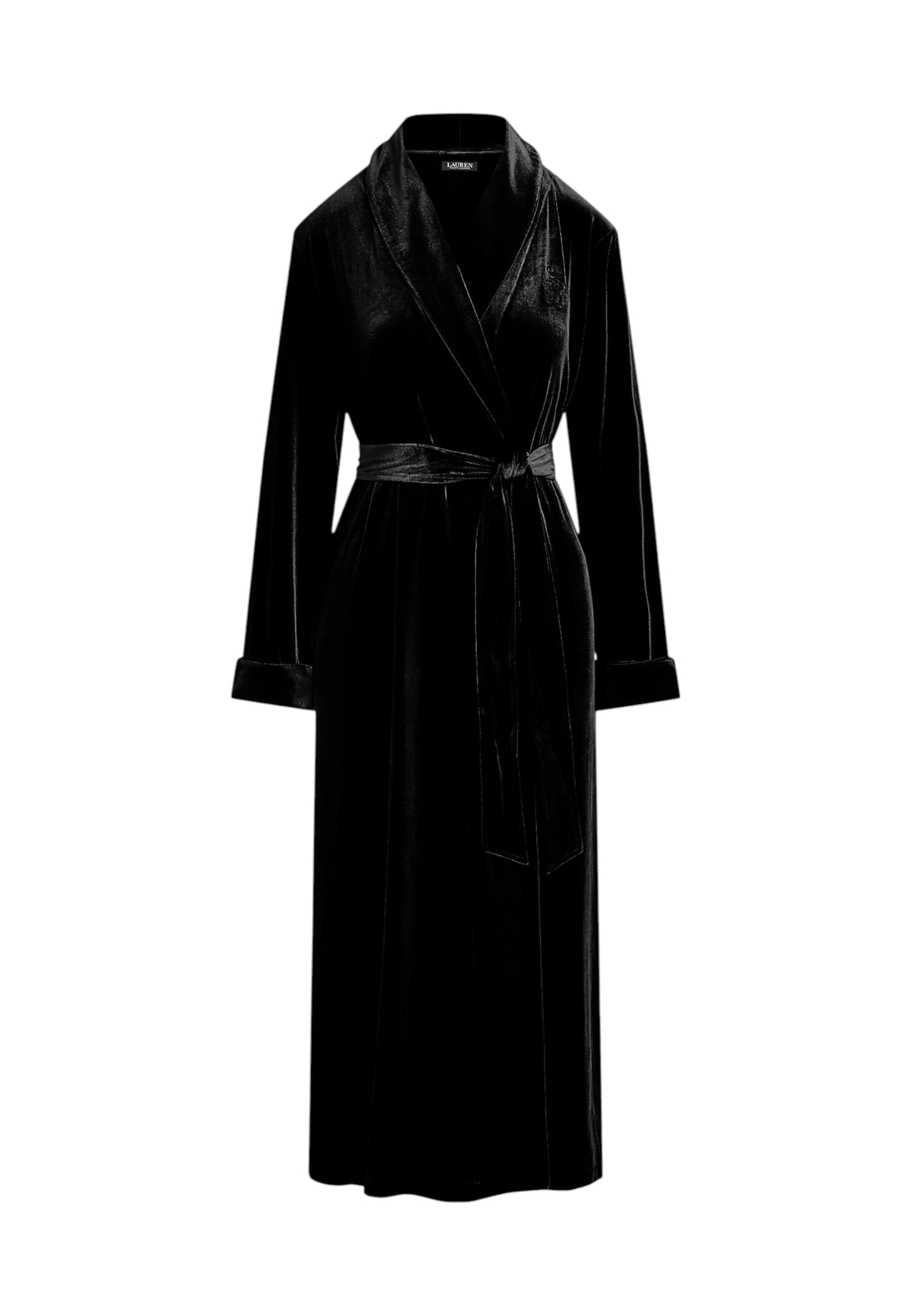 vestaglia velluto nero Ralph Lauren