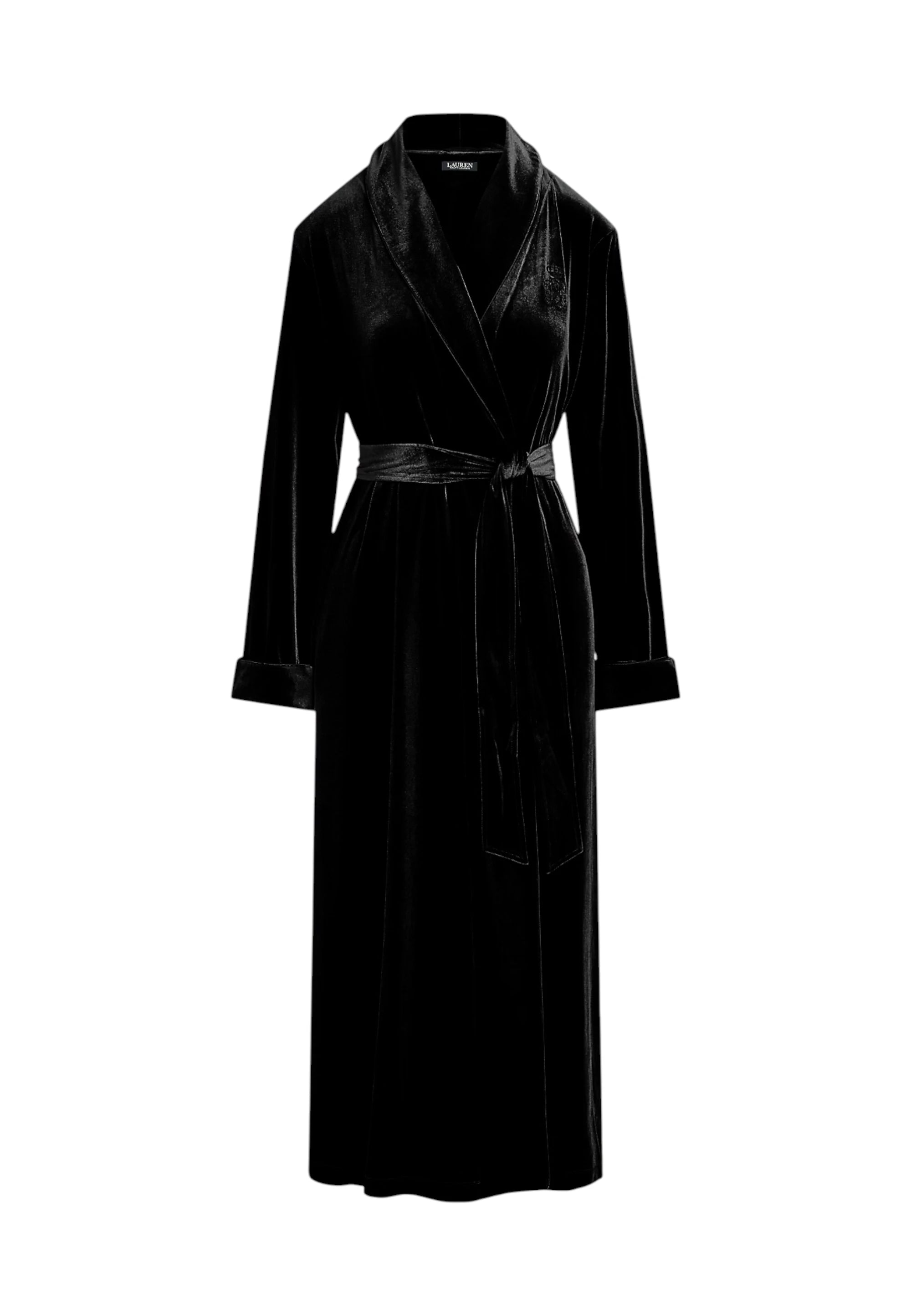 vestaglia velluto nero Ralph Lauren
