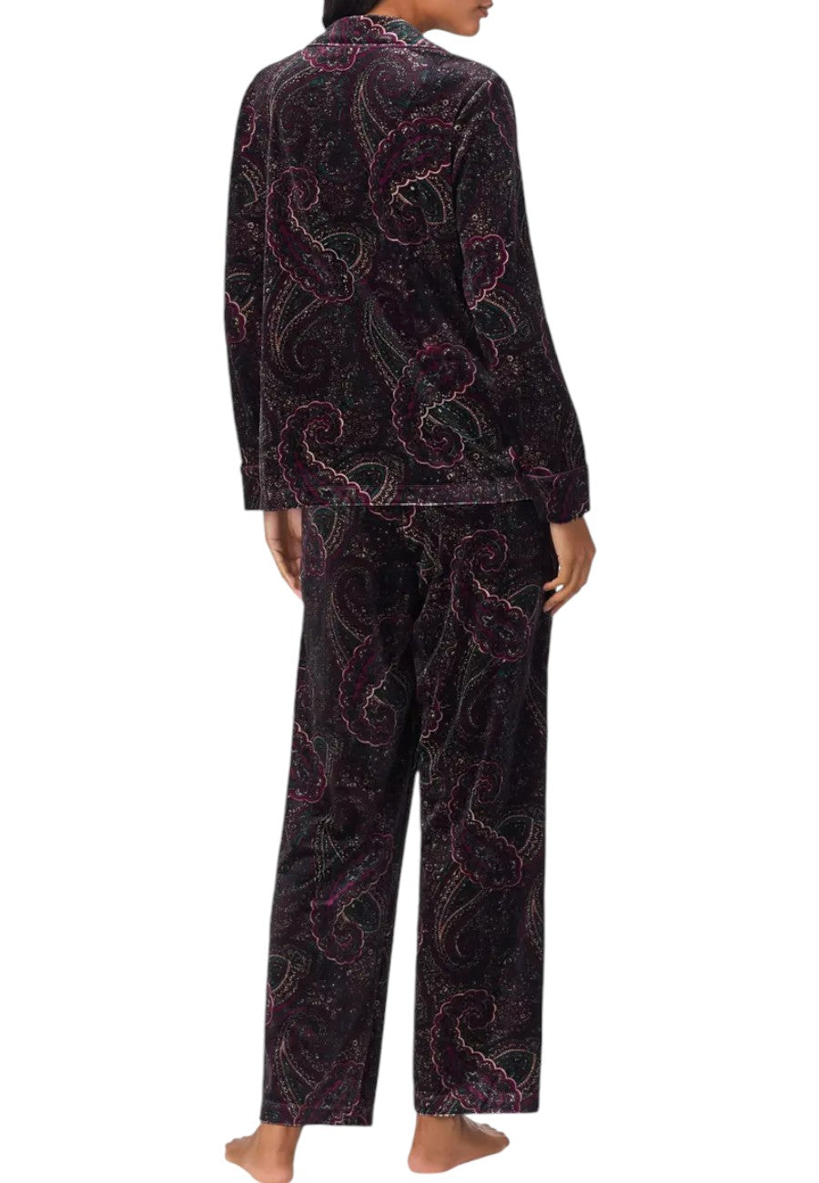 Ralph Lauren pigiama donna velvet paisley 
