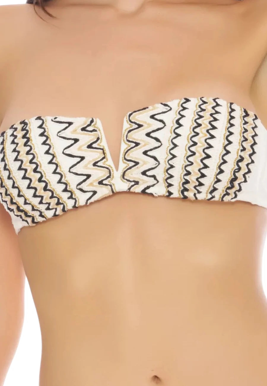 nuova collezione miss bikini 2025 fascia bianca crochet black white passamaneria brasiliana bianco coprente 