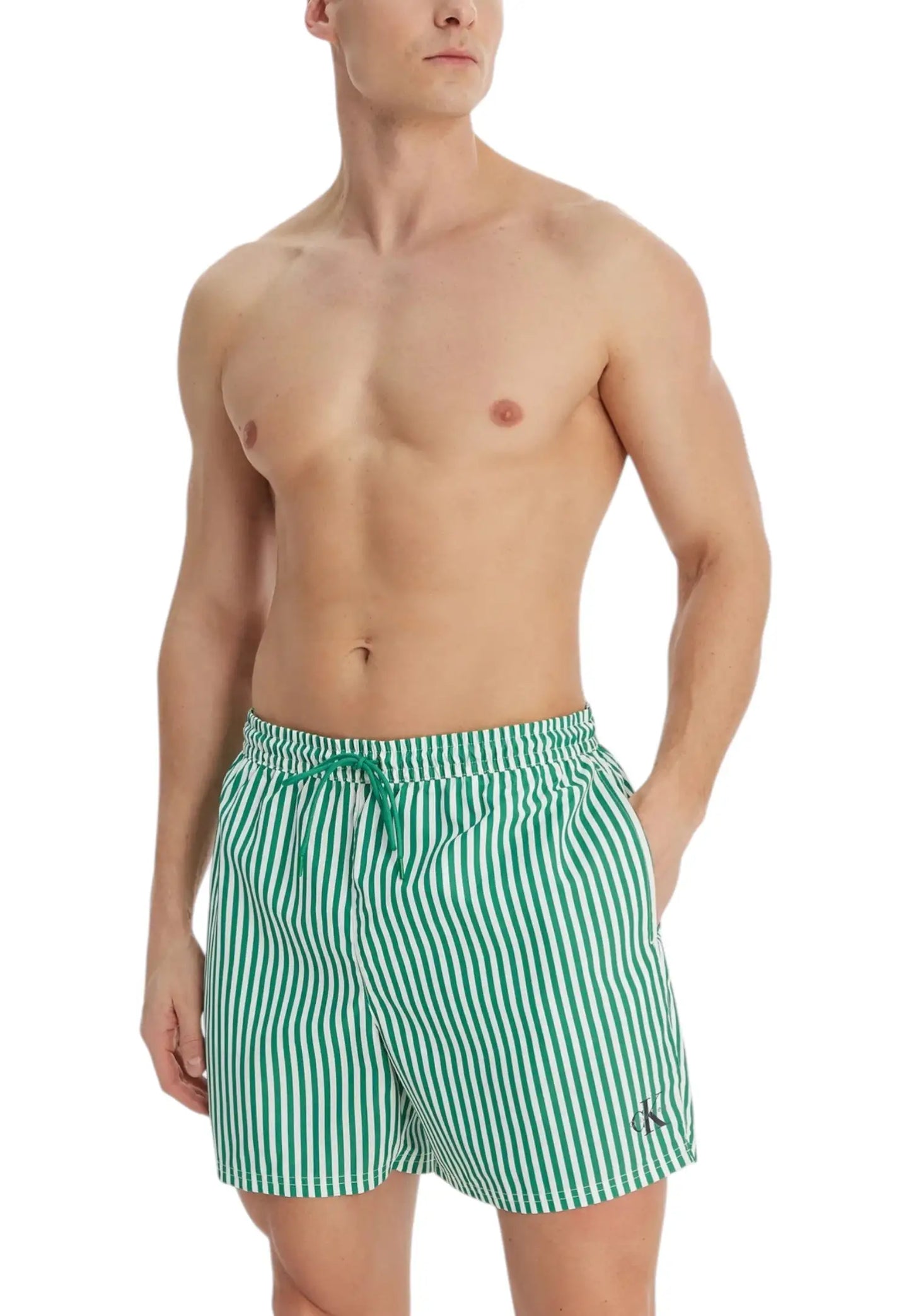 LV00N61045  calvin klein righe verdi