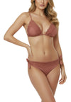 Miss bikini luxe tombolo V6085S. Triangolo e slip terracotta