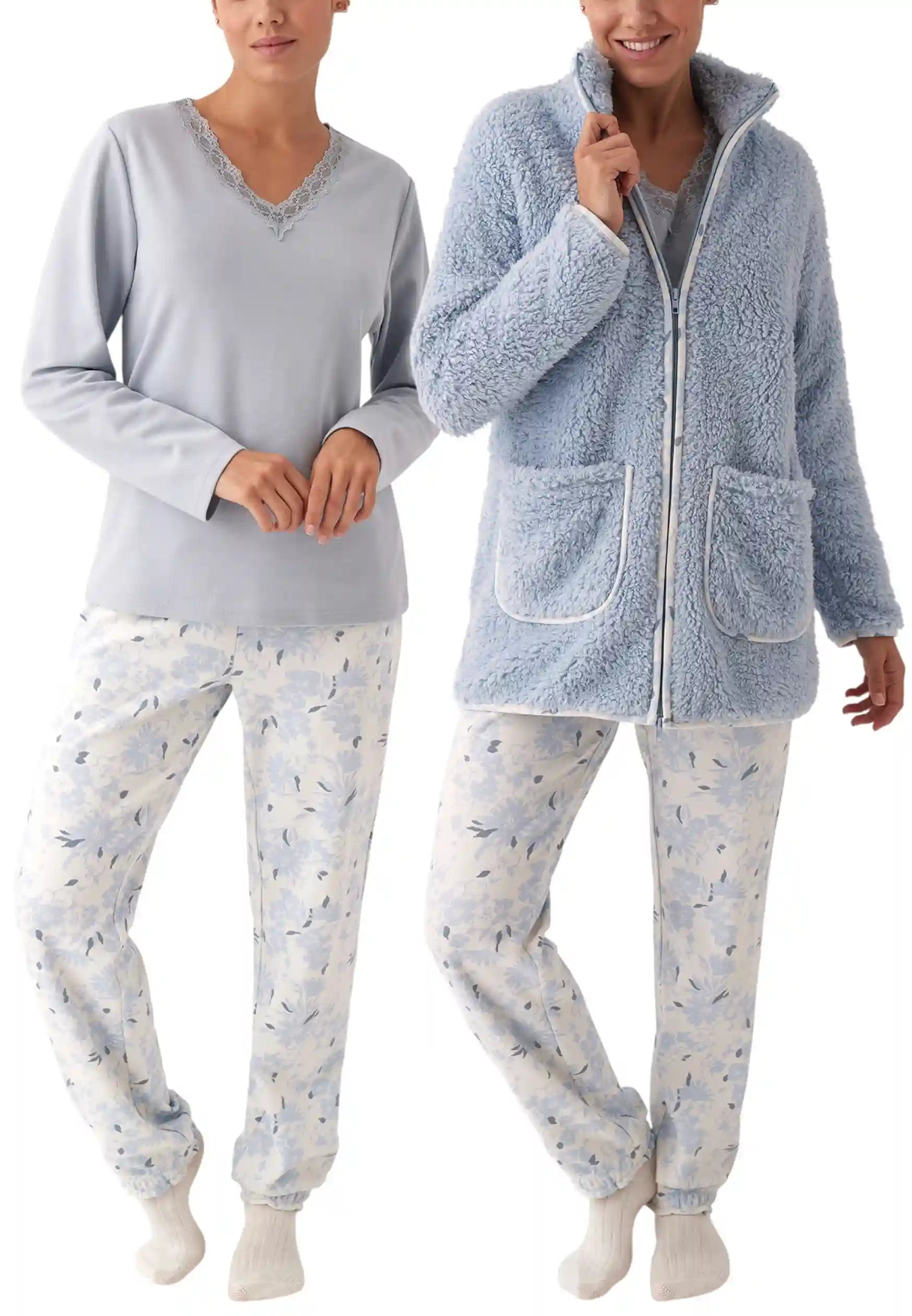 pigiama azzurro 3 pezzi