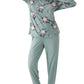 pigiama azzurro fiori Koral