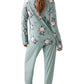 pigiama Promise  azzurro fiori Koral