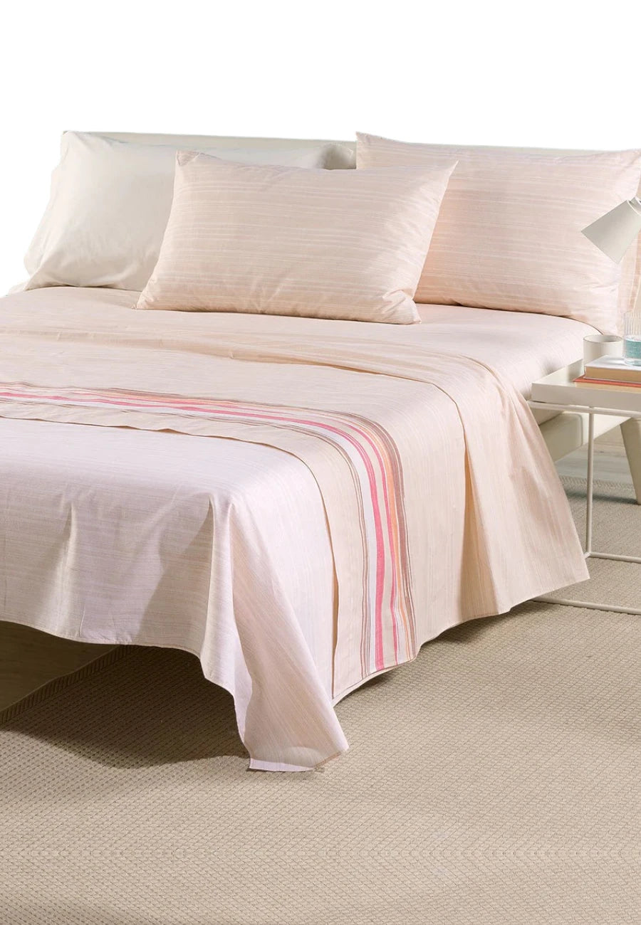 set lenzuola Caleffi  atlanta corallo matrimoniale