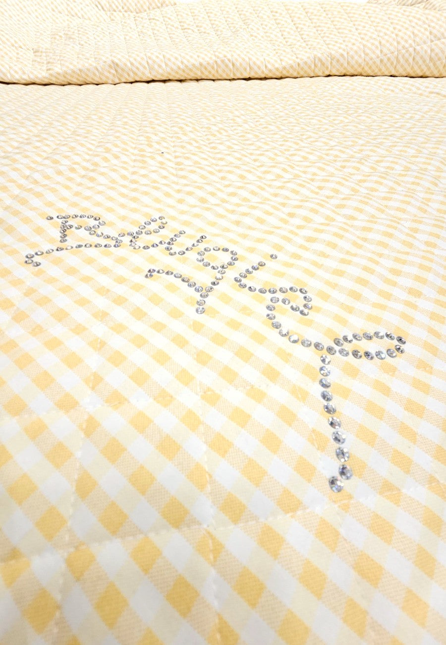Blugirl copriletto scritta strass