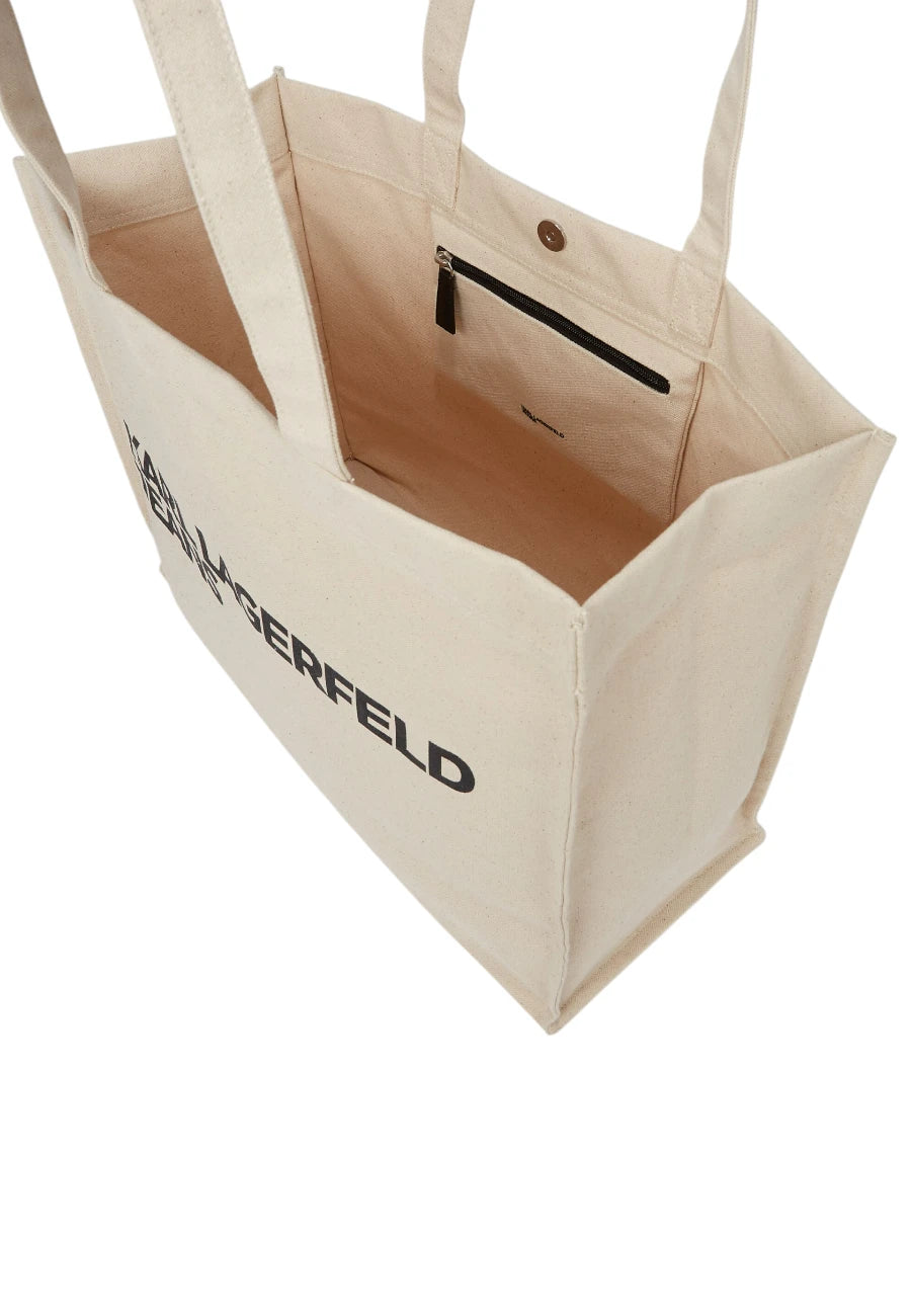 borsa mare beige karl lagerfeld jeans shopper