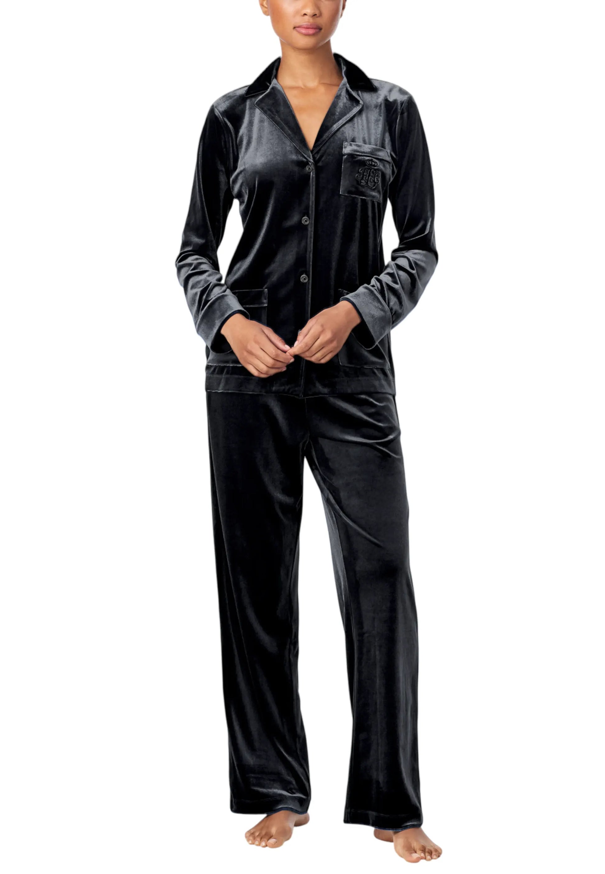 Pigiama velluto nero