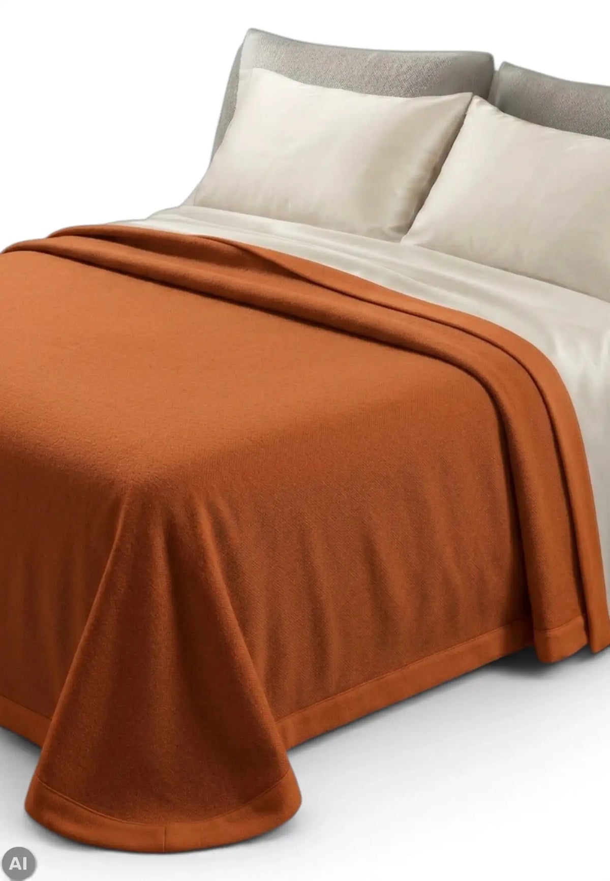 Somma coperta di lana arancione