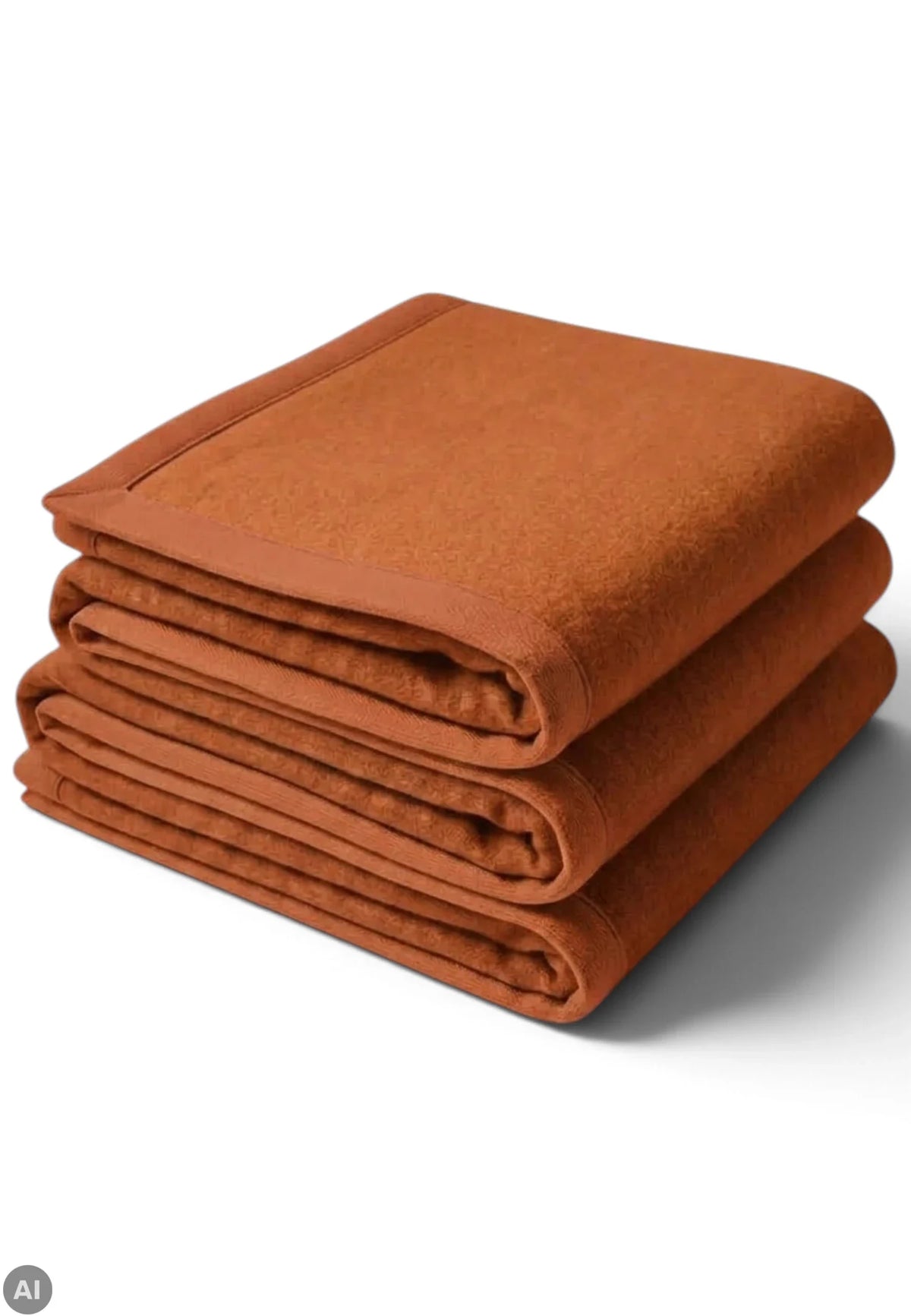 Somma coperta di lana arancione saldi