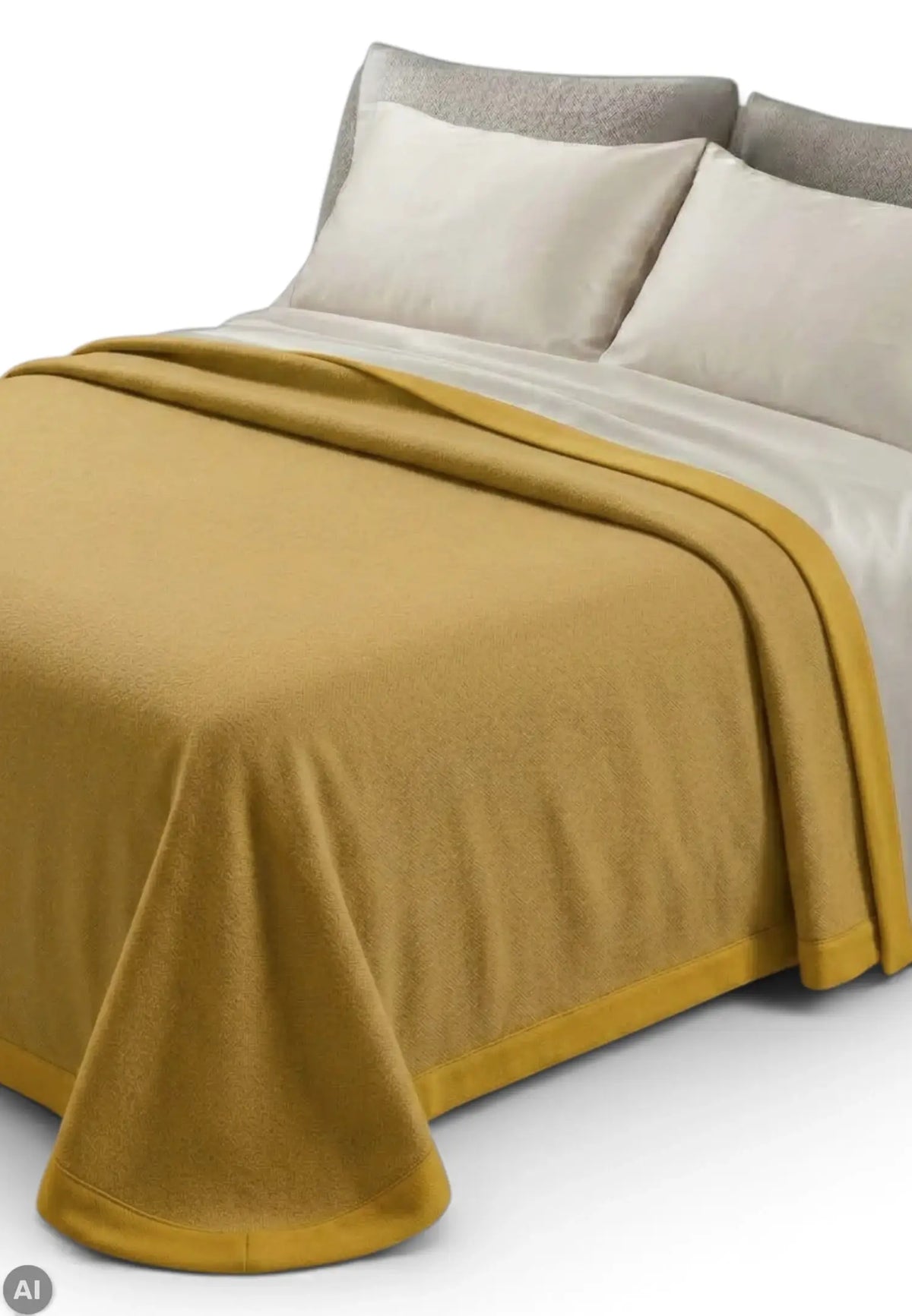 Somma coperta di lana gialla