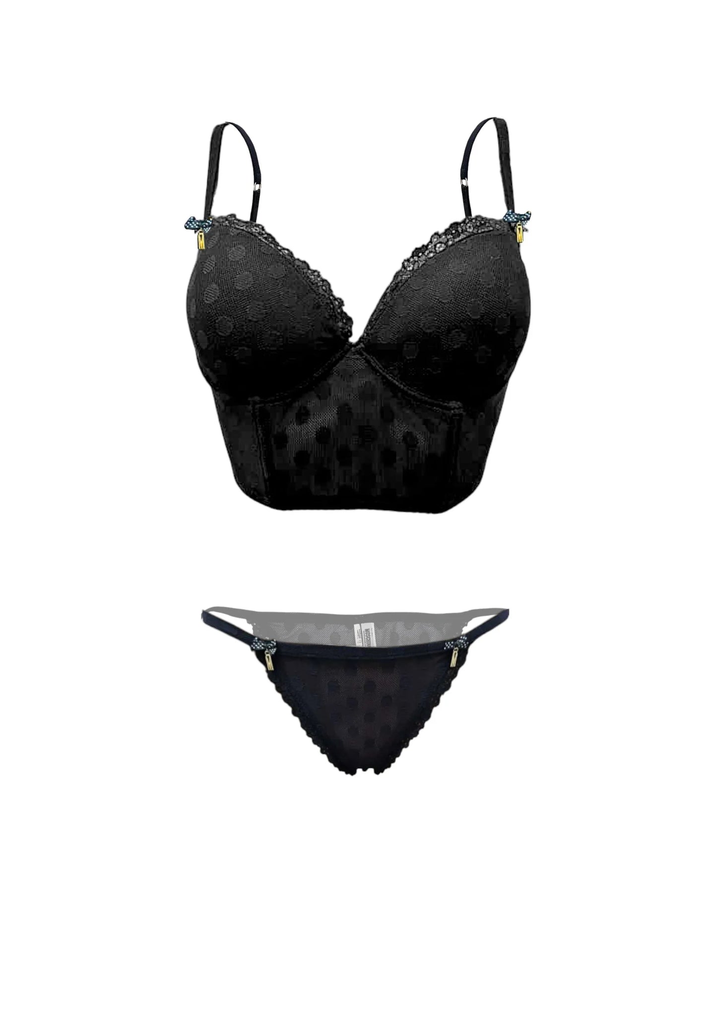 set - Moschino - jacquard allover lace