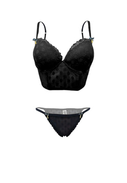 set - Moschino - jacquard allover lace