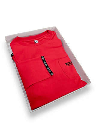 pigiama rosso moschino uomo minibands logate 
