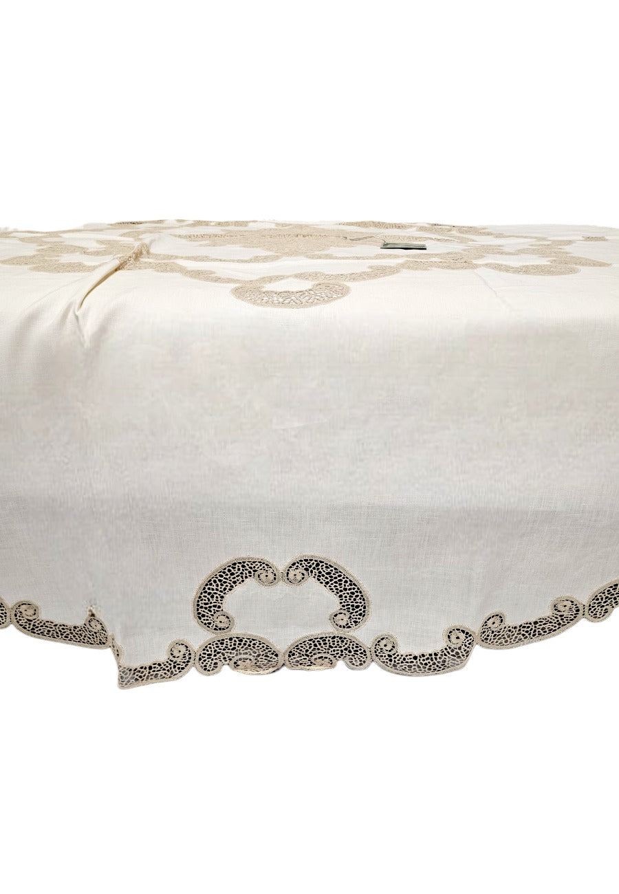 tovaglia rotonda lino e cantù