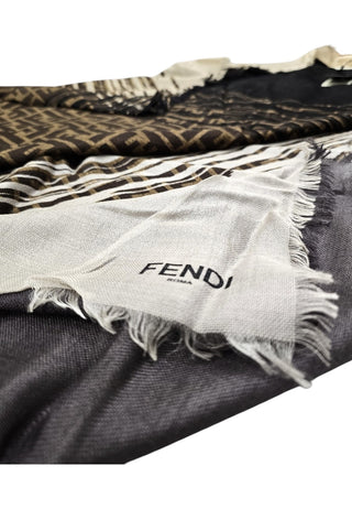 Fendi scialle donna logato