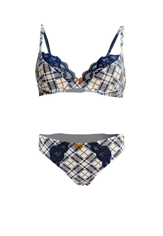 Completo intimo - Antigel by Lise Charmel - preppy tartan