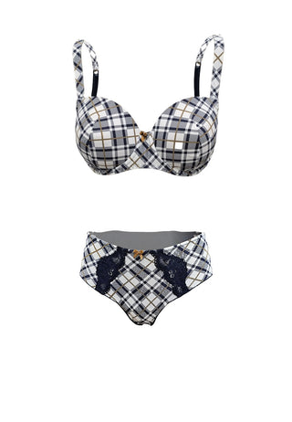 Completo intimo - Antigel by Lise Charmel - preppy tartan