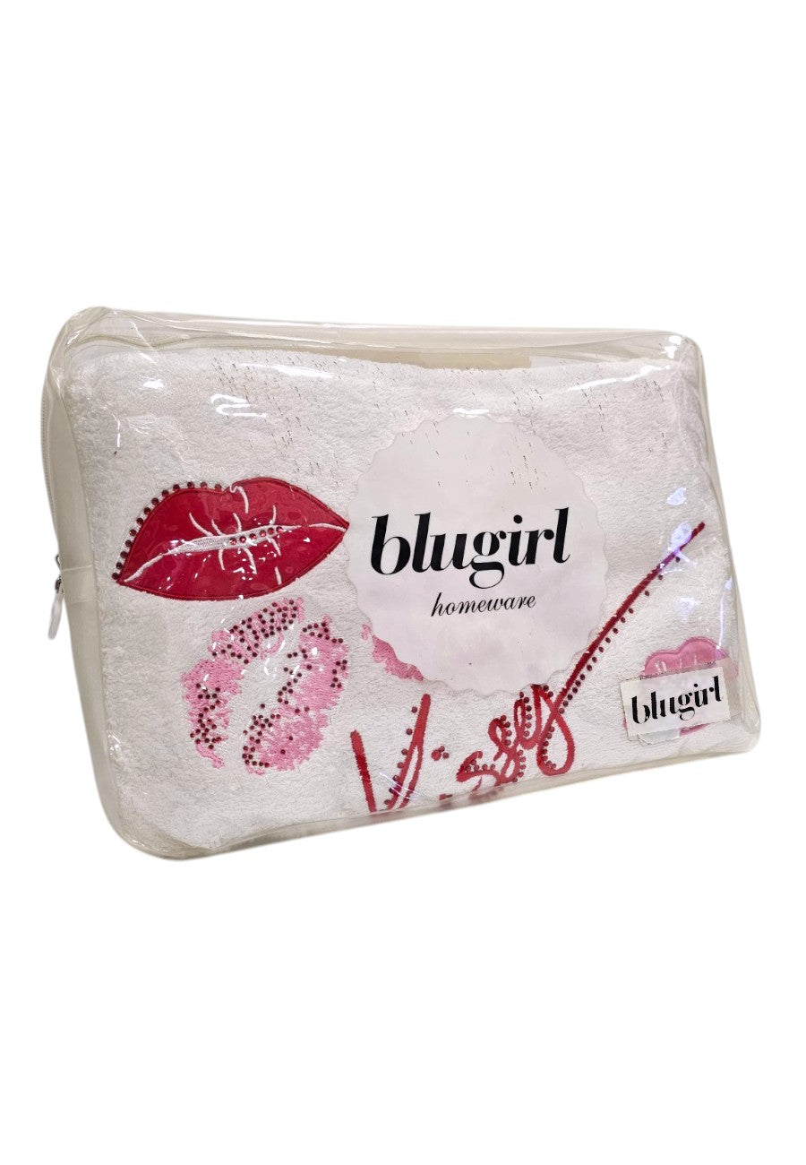 Blu Girl telo bagno mille baci
