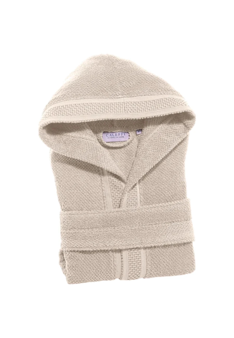 Bathrobe - Caleffi - gim cream