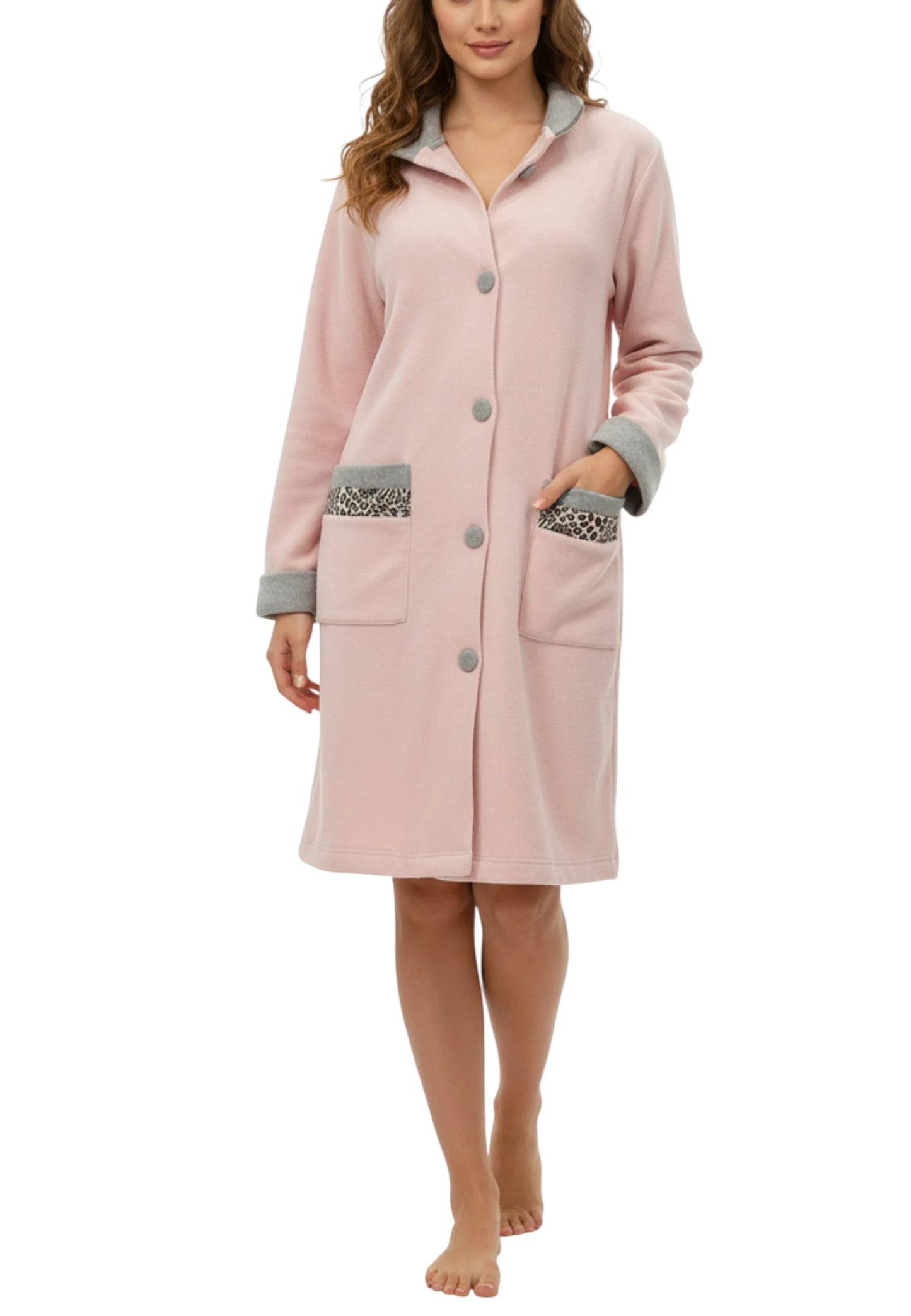  Vestaglia rosa punto milano