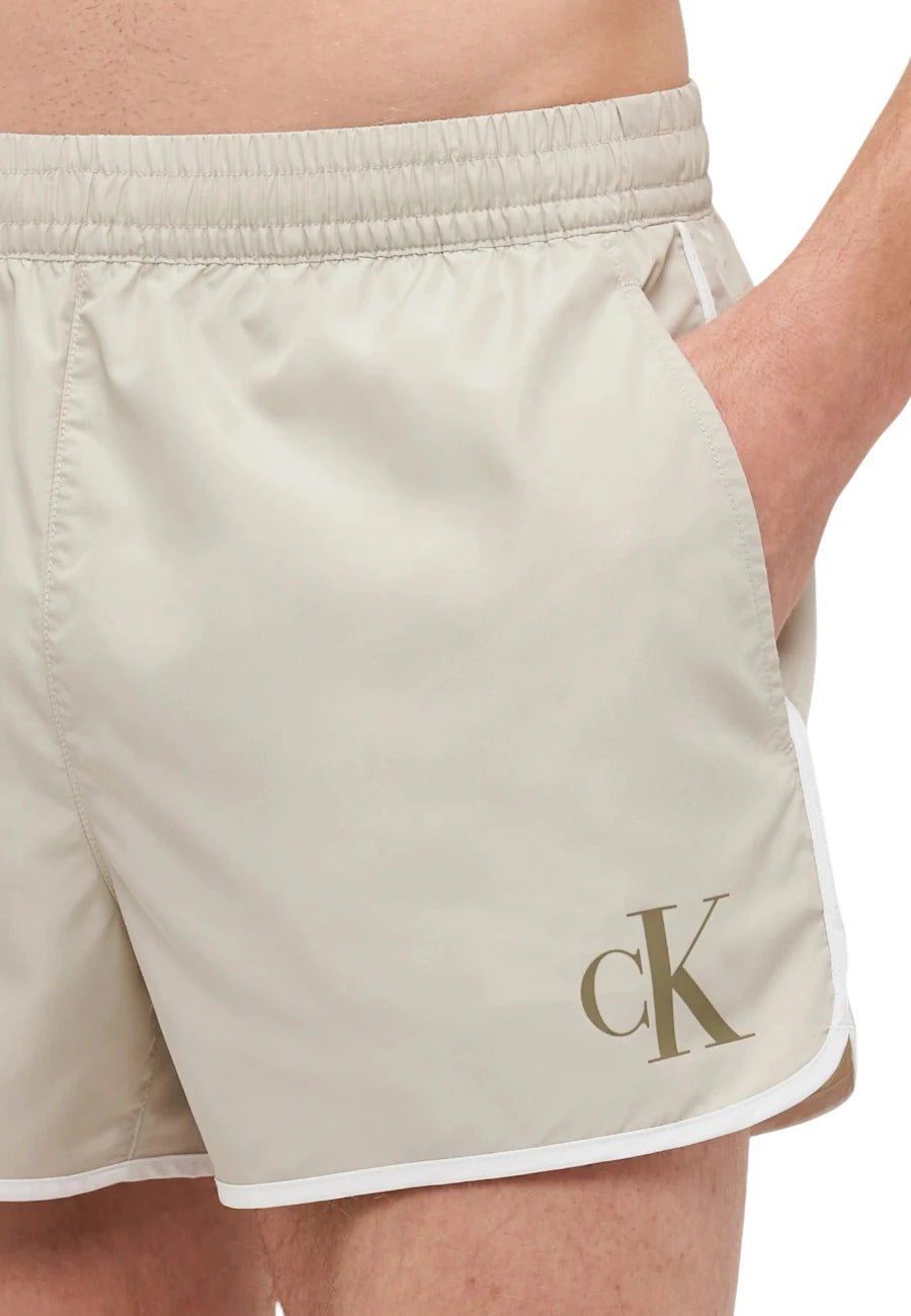 pantaloncino costume Calvin Klein runner ck monogram
