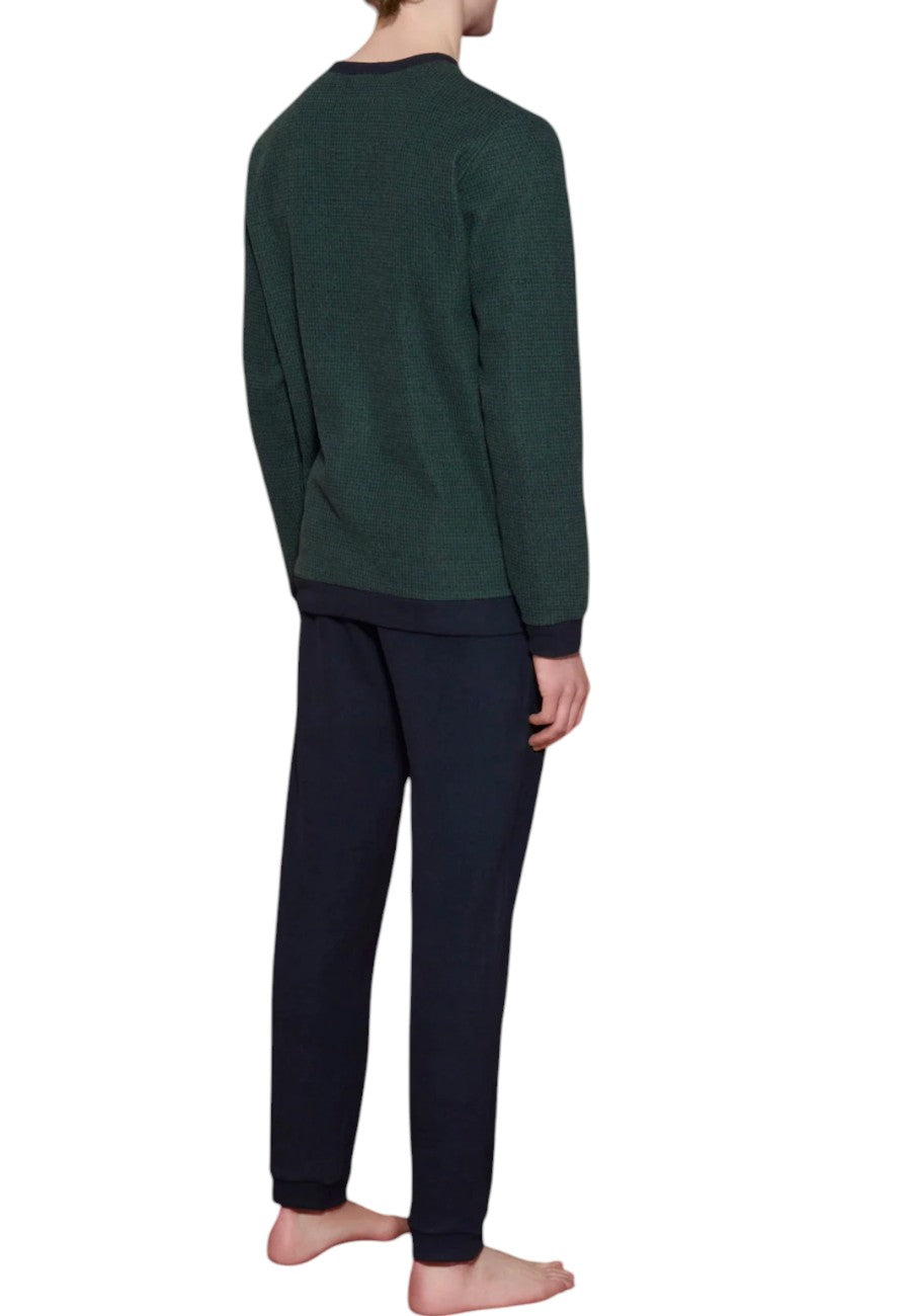 Ragno pigiama uomo deep green