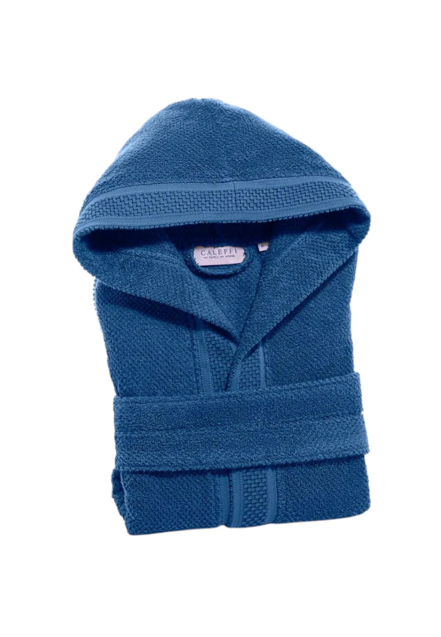 accappatoio caleffi blu gim