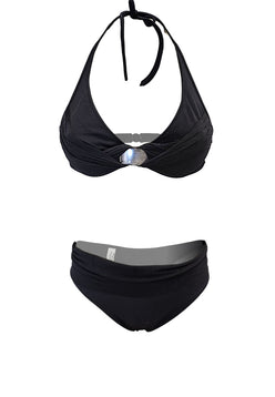 annaclub by la perla bikini nero ferretto