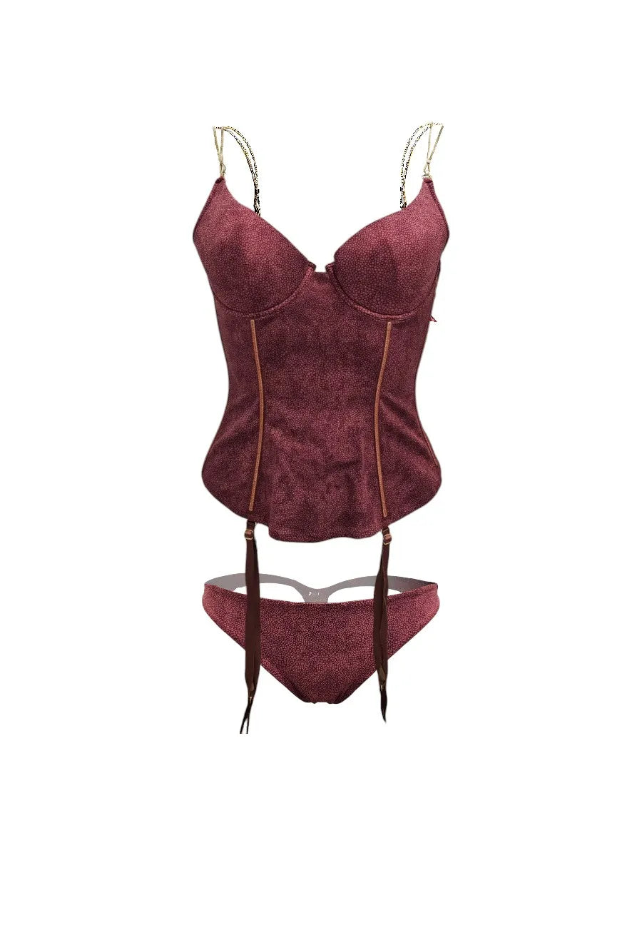  argentovivo guepiere granata corpetto