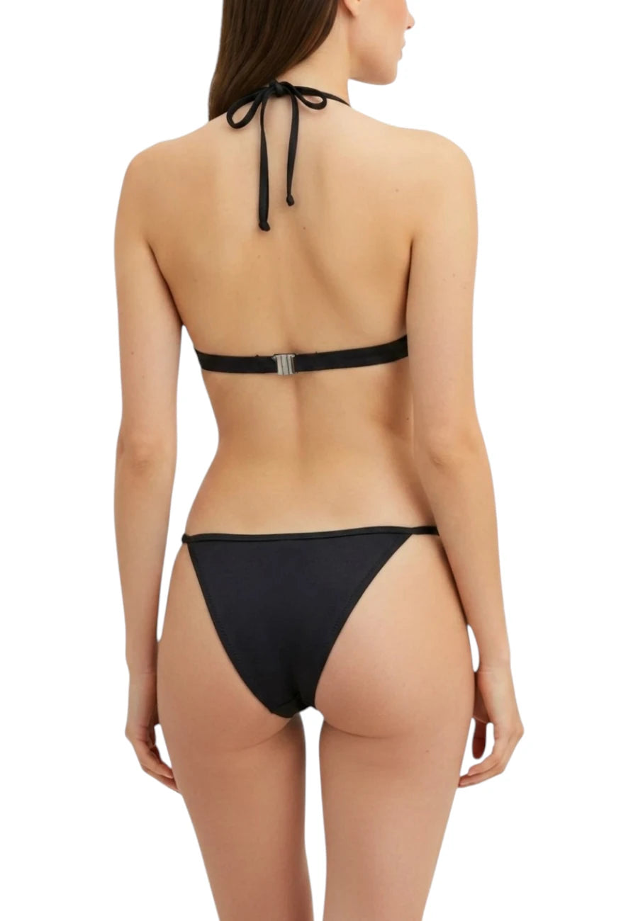 bikini armani nero strass saldi outlet