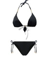 bikini black& white triangolo piu slip saldi