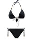 bikini black& white triangolo piu slip saldi
