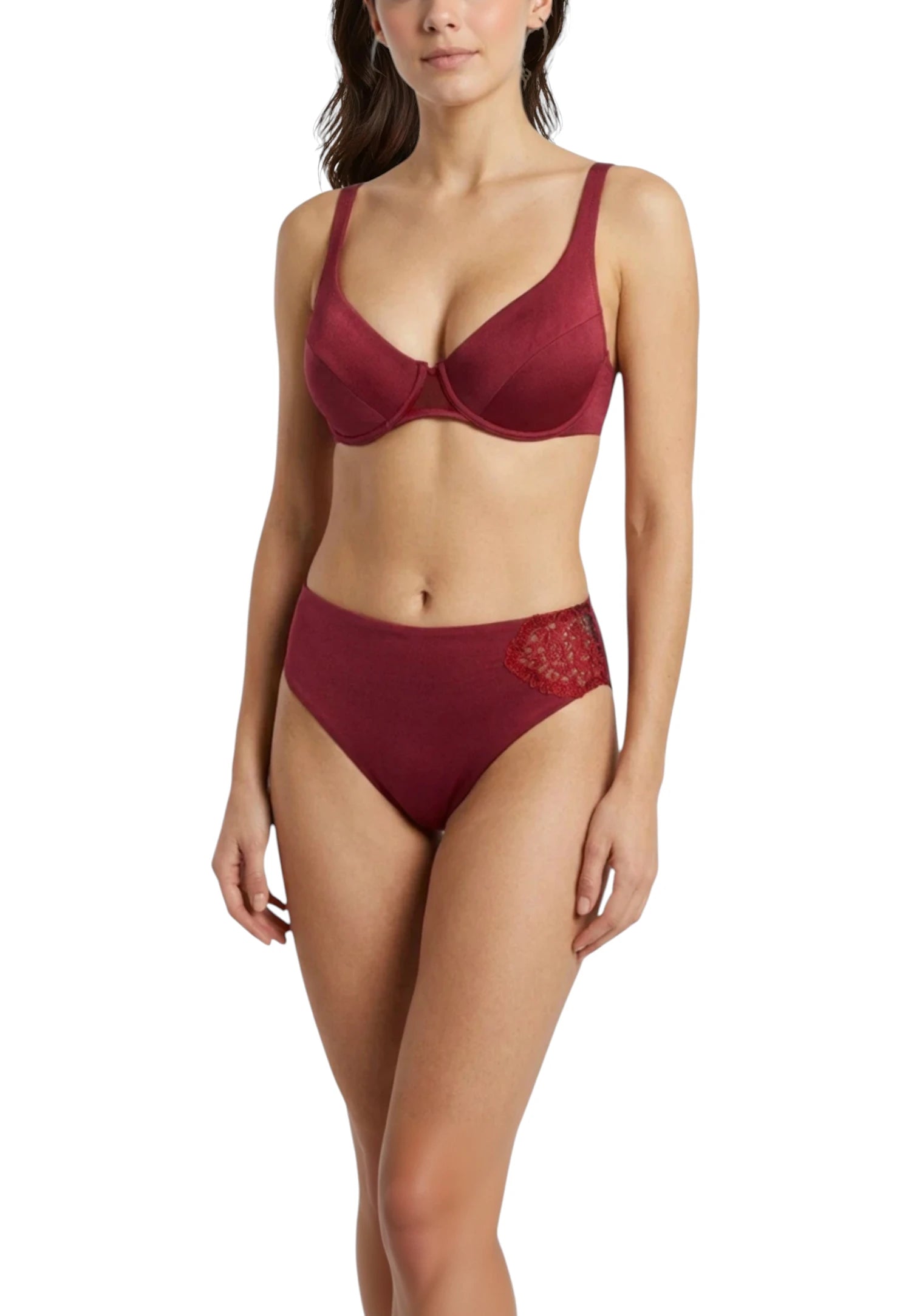 bikini bordeaux 3° coppa C saldi