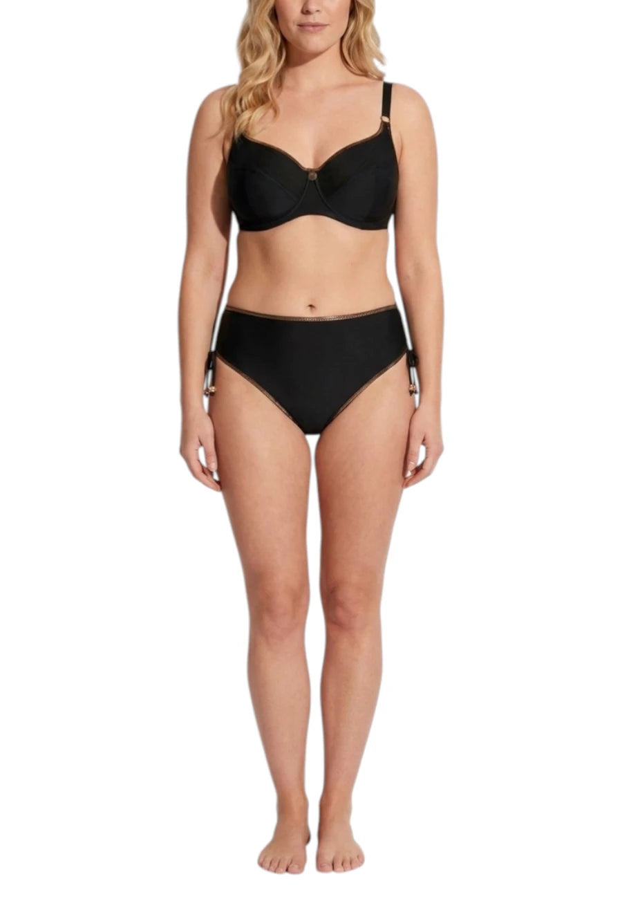 bikini nero coppa D antigel