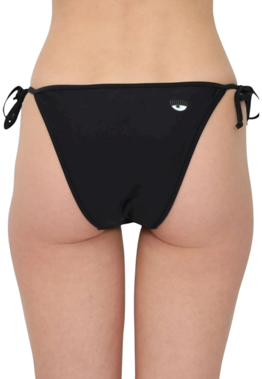 bikini nero outlet triangolo ferragni