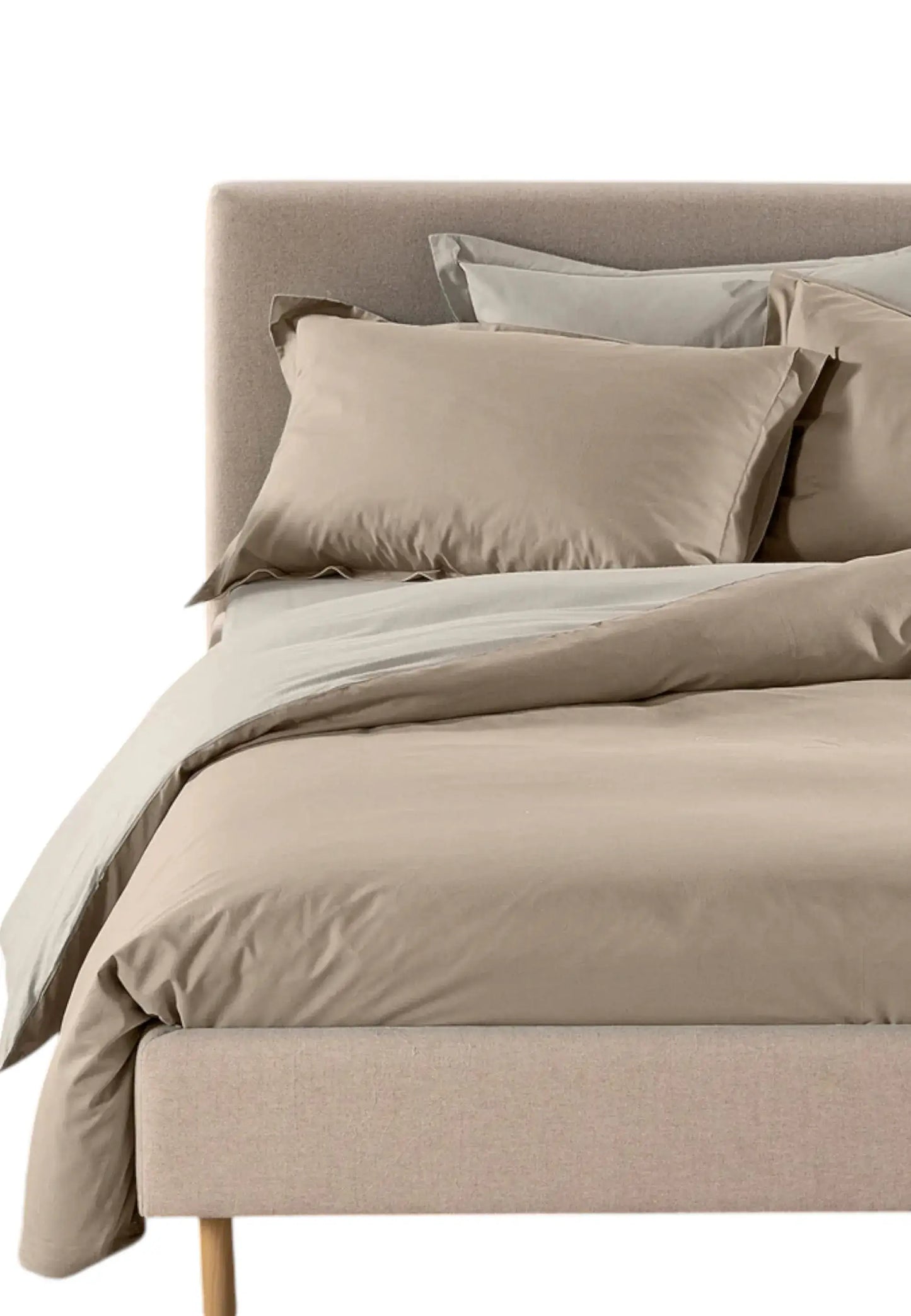 caleffi completo copripiumini beige matrimoniale