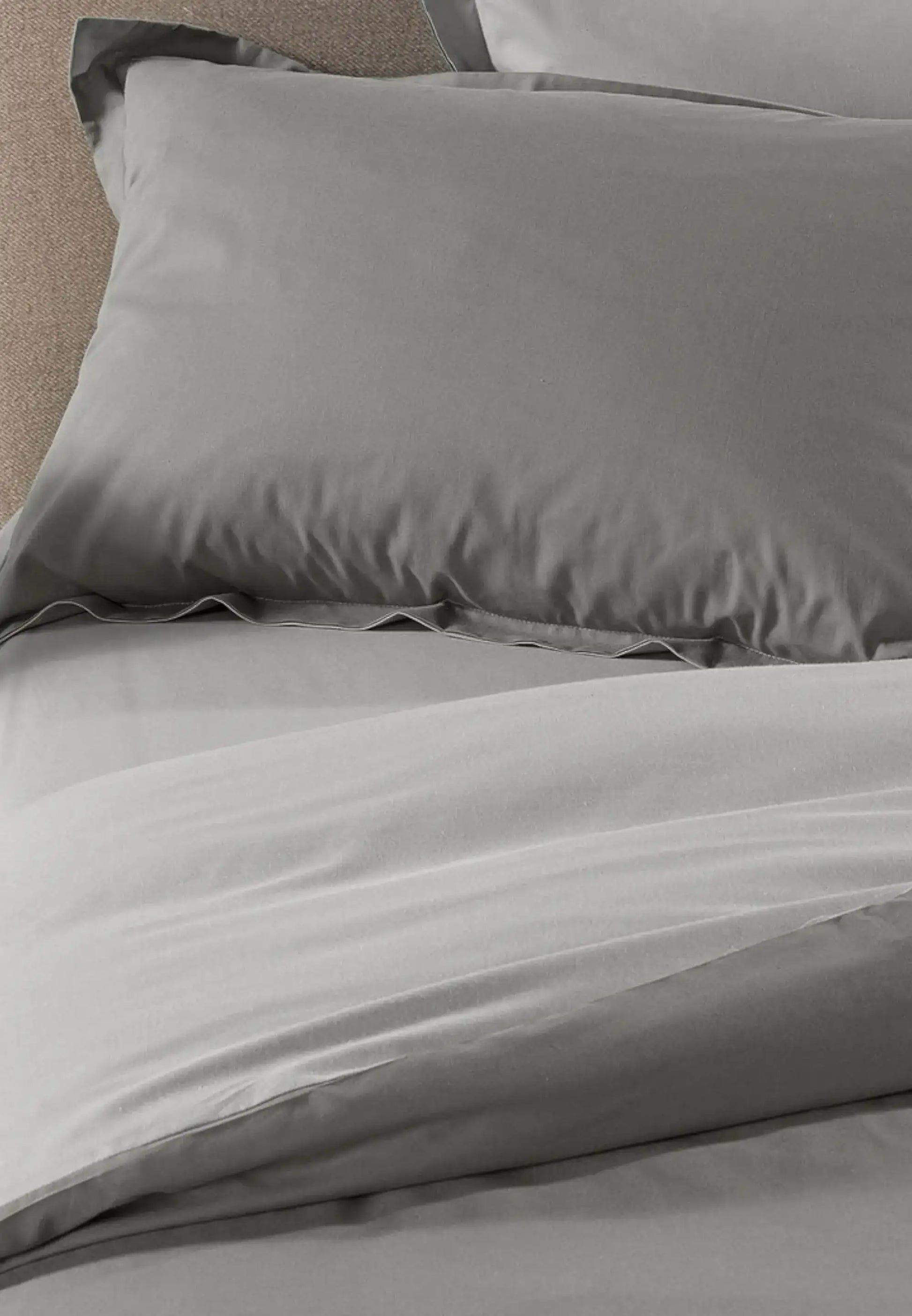 caleffi completo copripiumini grigio matrimoniale