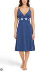 camicia d notte verde veronica blu saldi